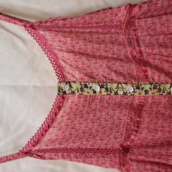 NWT Womens Derek Heart Cotton Cute Boho Floral Baby Doll Dress Sz L - Picture 2 of 9